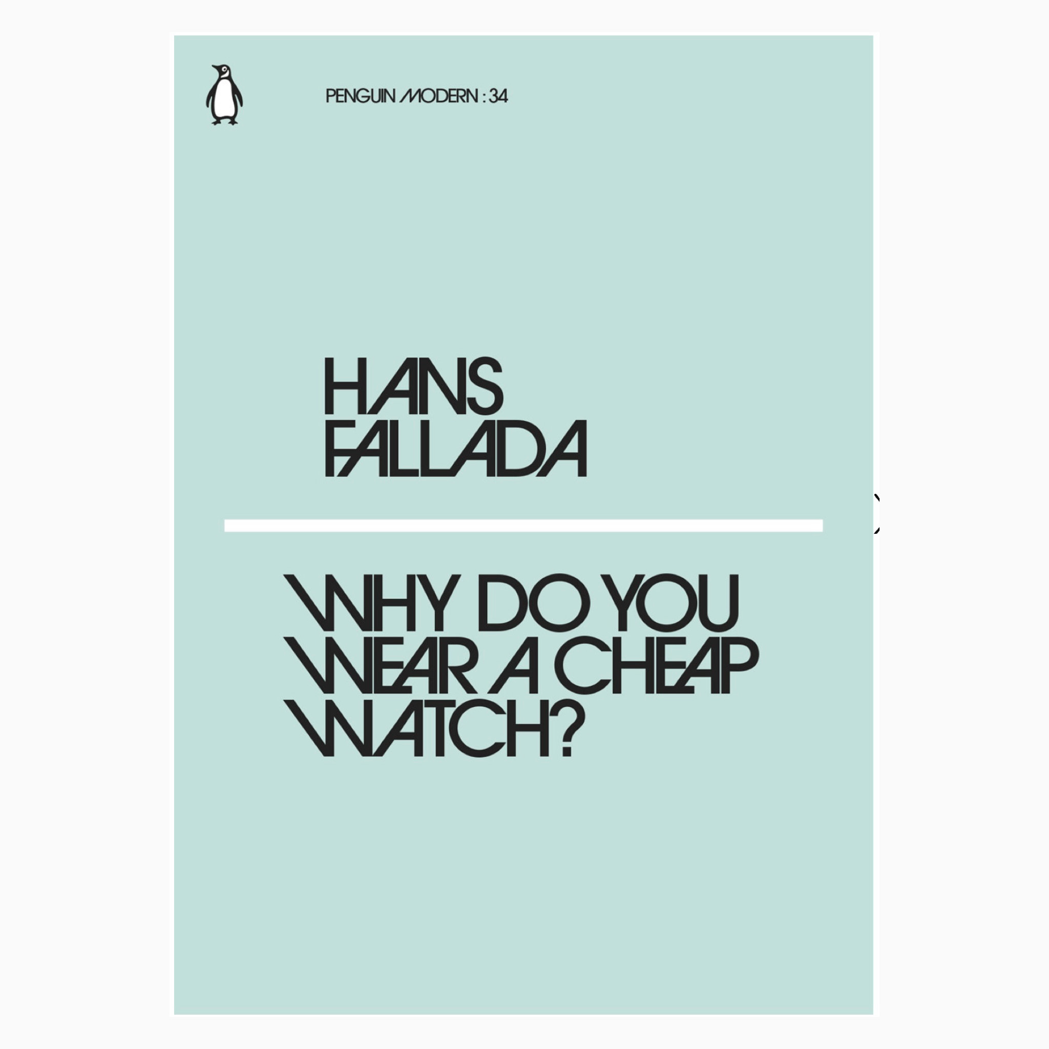 Why Do You Wear a Cheap Watch? book by Hans Fallada, Michael Hofmann