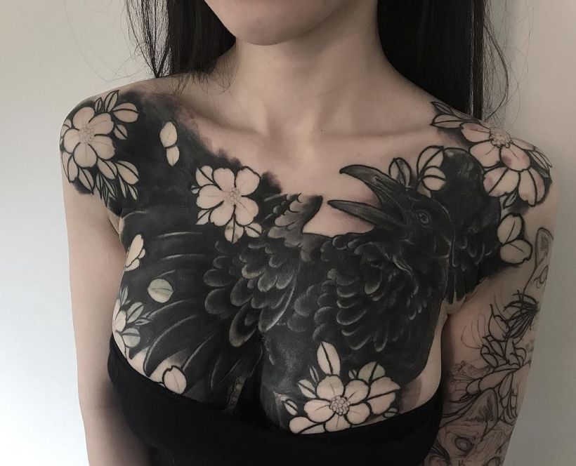 Solid Black Tattoo Cover Up Tattoo