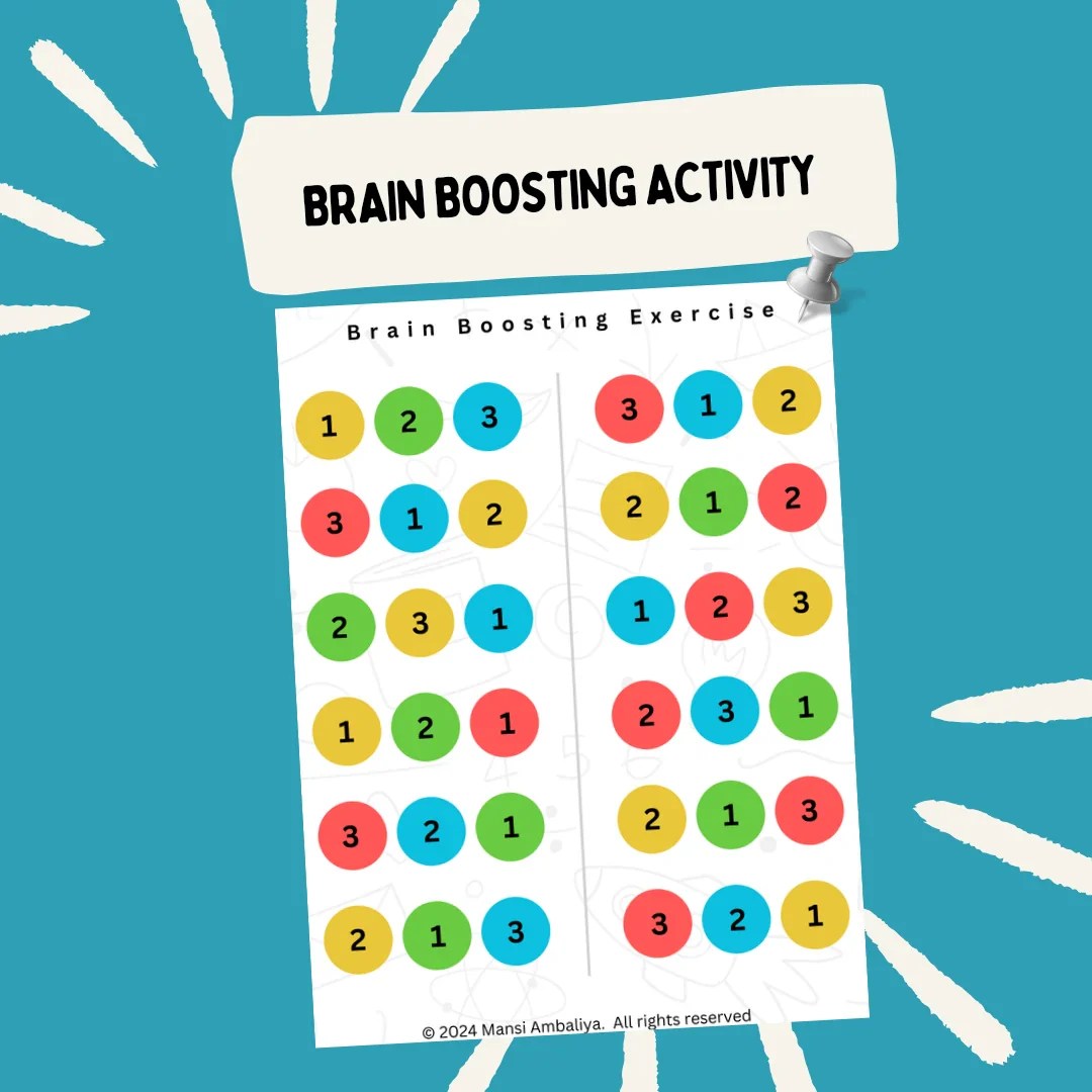Brain Boosting Exercise Worksheet Digital Download