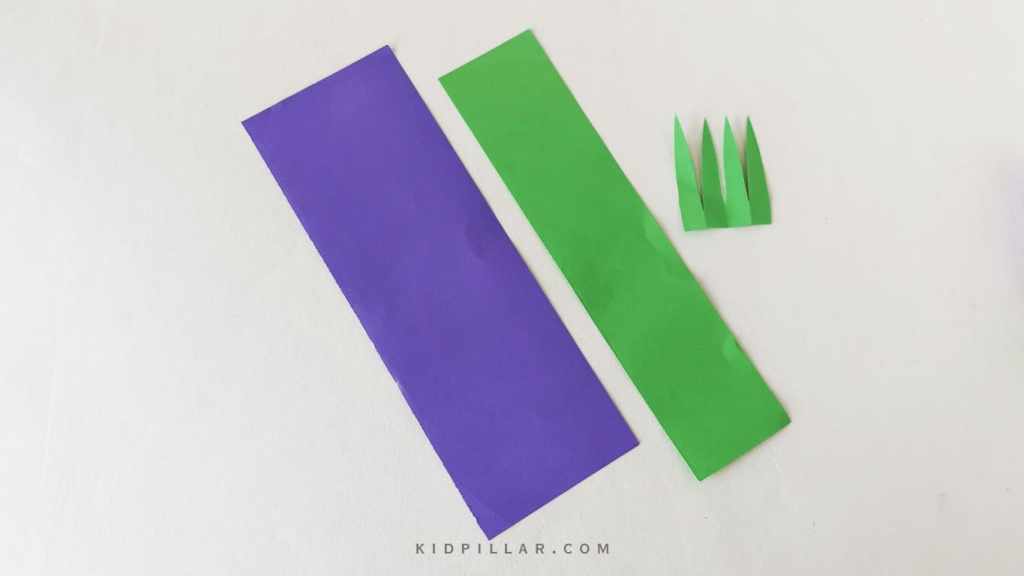 Paper strips for simple hyacinth craft