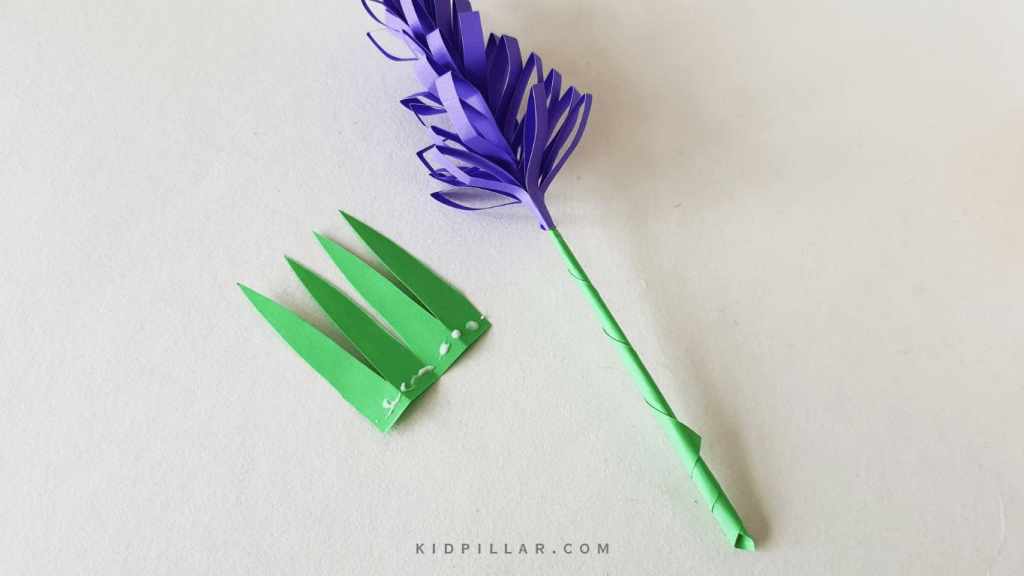 easy paper hyacinth craft steps