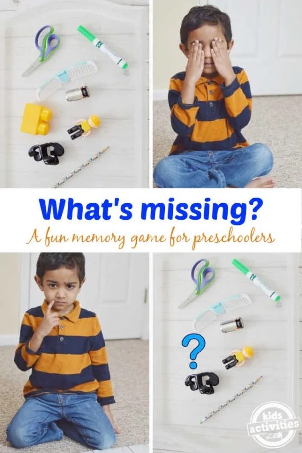 whats missing a fun memory game for preschoolers that needs no prep