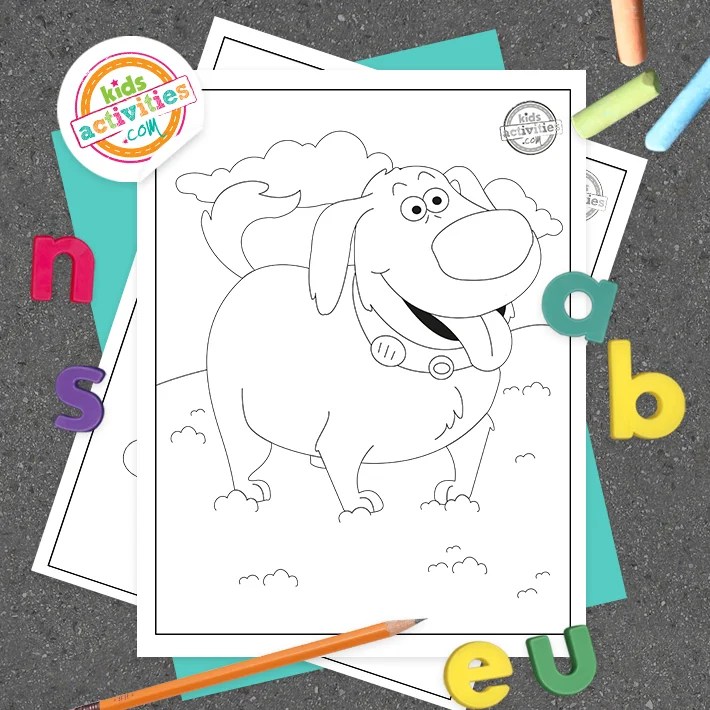 Pixar up house coloring pages