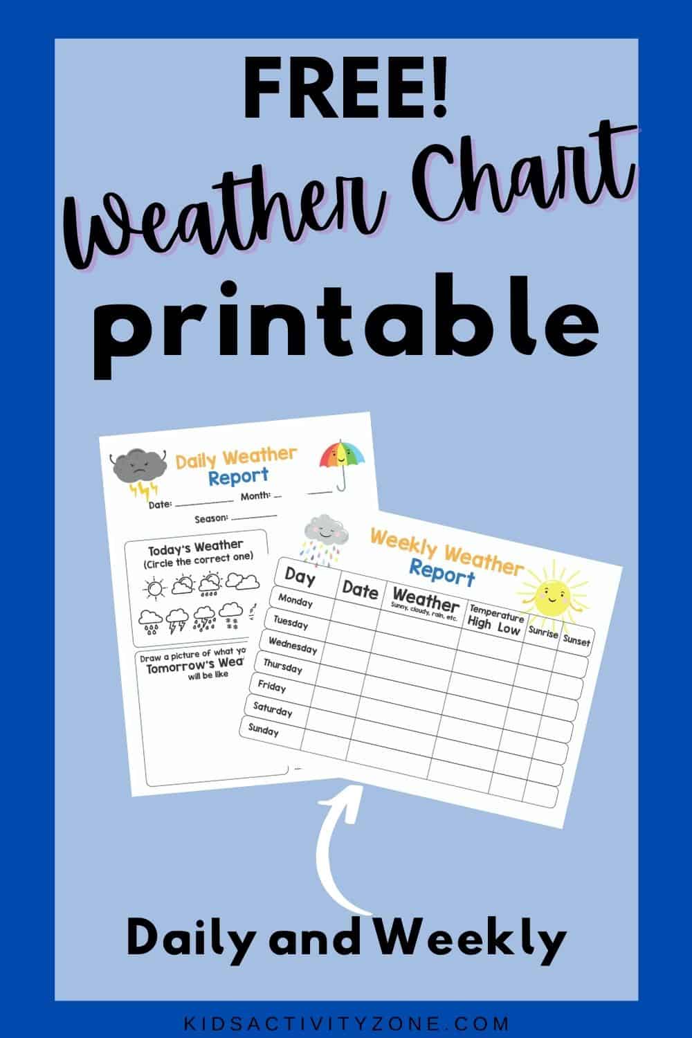 Printable Weather Chart