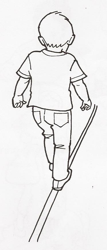 Βαδίζει σε στενή γραμμή