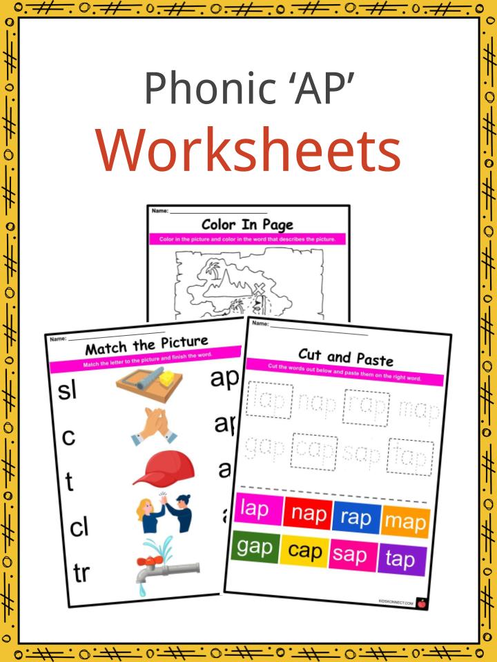 phonics ap sounds worksheets activities for kids