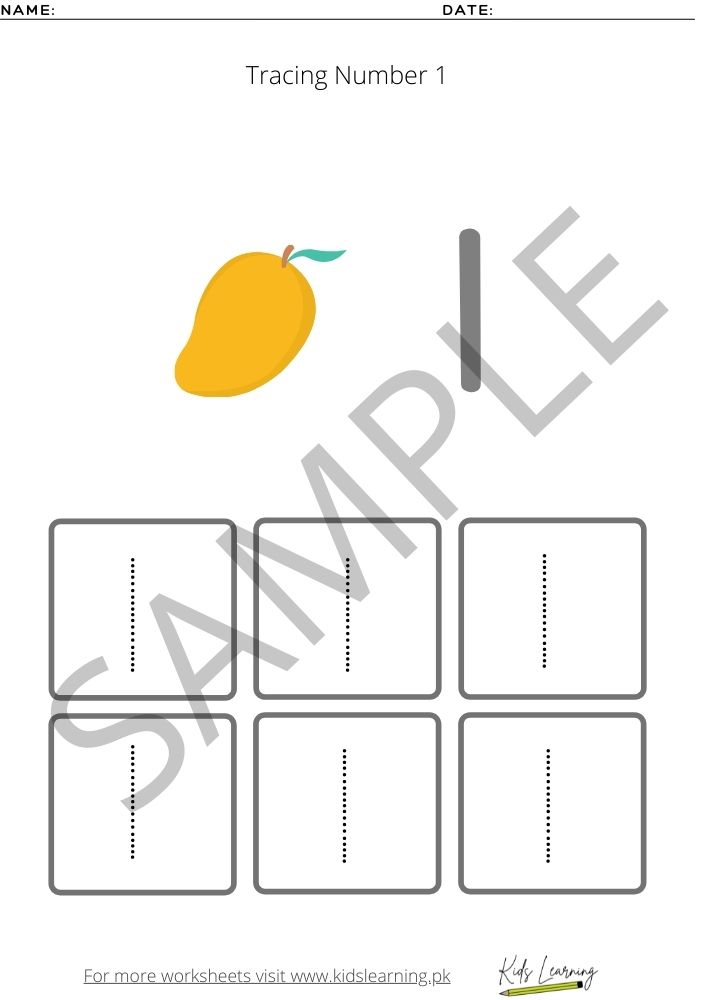 1 10 number tracing worksheets kids learning printable pdf