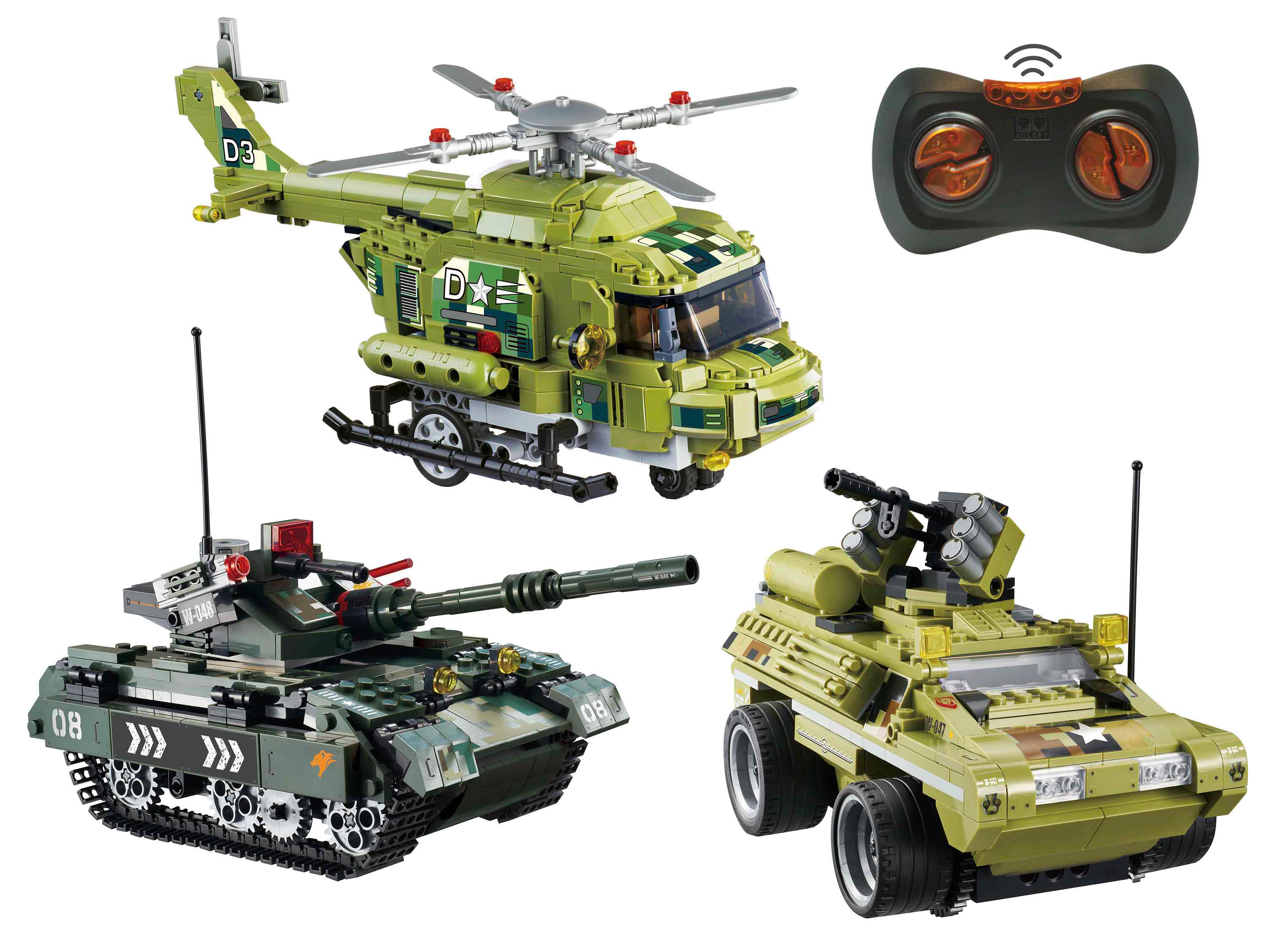 ALPHA TOYS' WISE BLOCK RC BRICK BUILDING SETS INTEGRATE