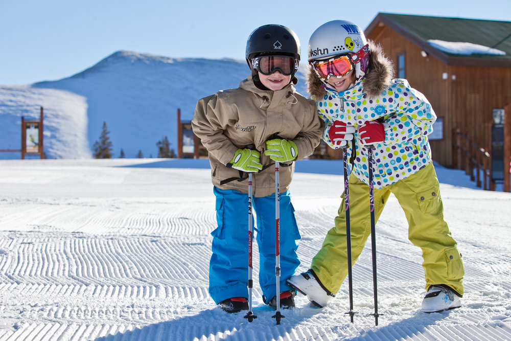 Little skiers in Keystone, Colorado
