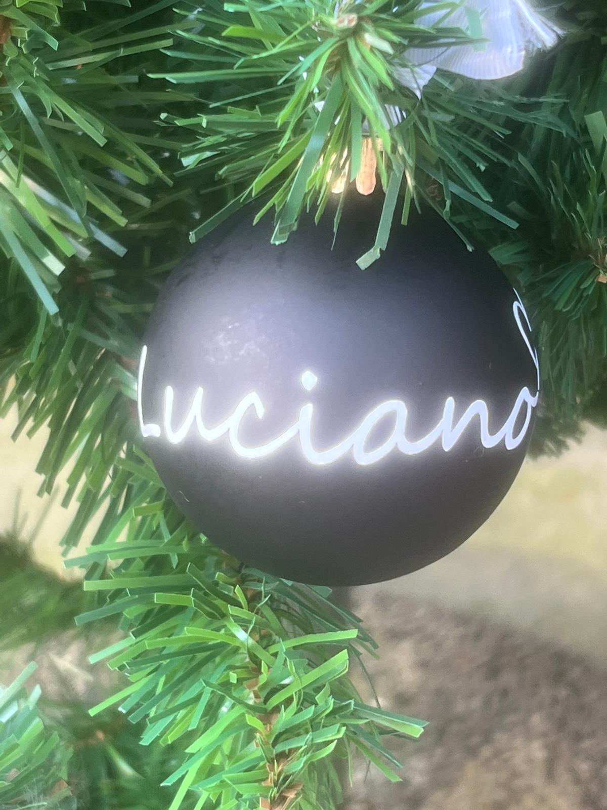 Kerstbal met hartje - Afbeelding 2