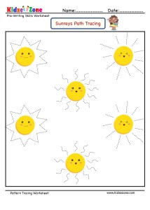 Pattern Tracing Worksheet 18
