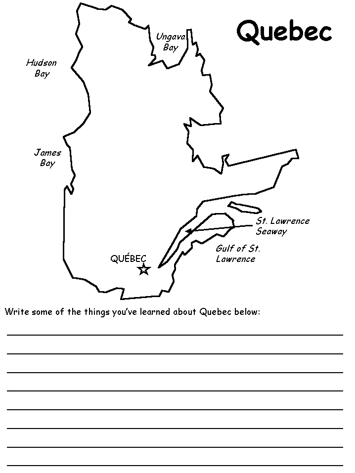 quebec map
