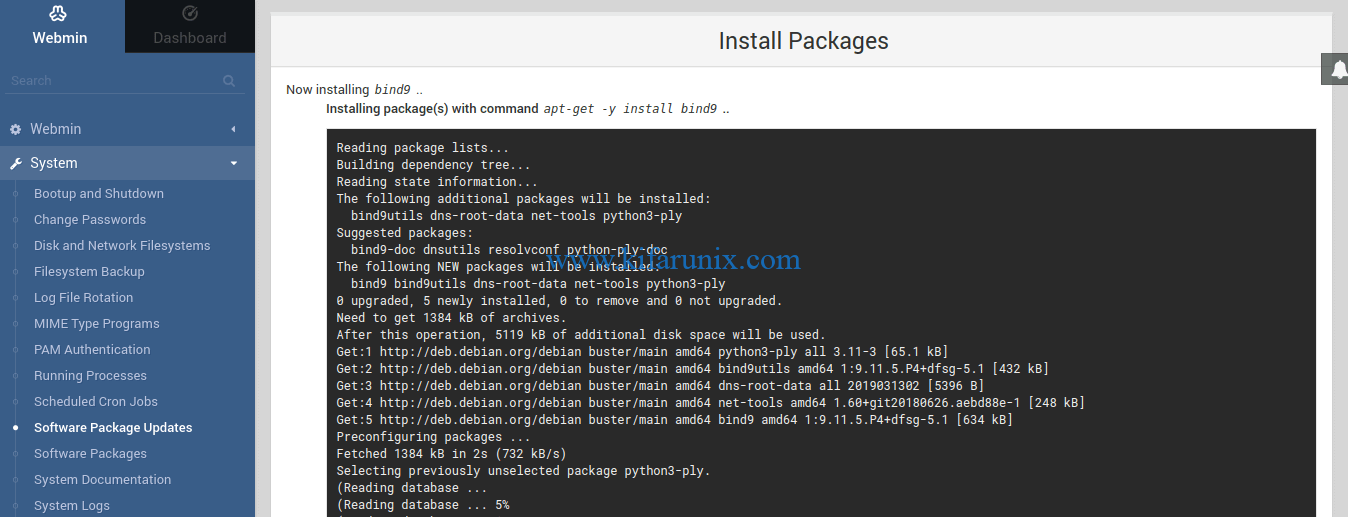 Setup Bind DNS Using Webmin On Debian 10 - Kifarunix.com