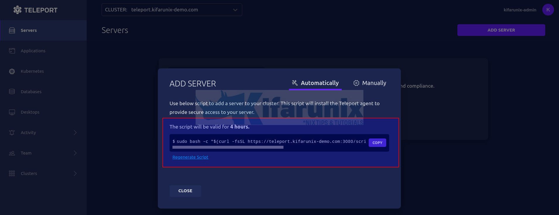 Setup Secure SSH Access On Linux Servers Using Teleport - Kifarunix.com
