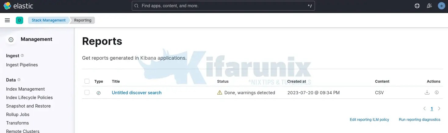 Easily Export Kibana Search Results To CSV/Excel File - Kifarunix.com