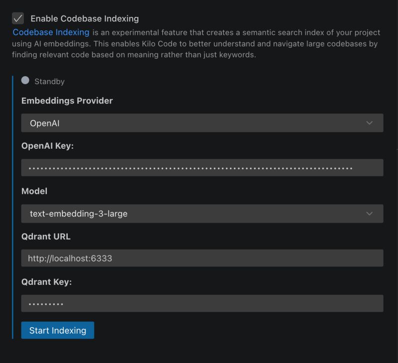 Codebase Indexing Kilo Code Docs - Best Light Designs in Mobile