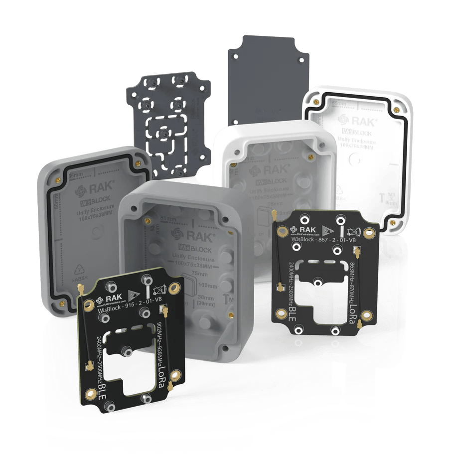 Unify Enclosure IP67 100×75×38 mm – Weiß mit spezieller Montageplatte