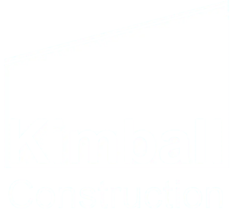 White construction company logo with clean lines, featuring minimalist design and strong, professional typography.