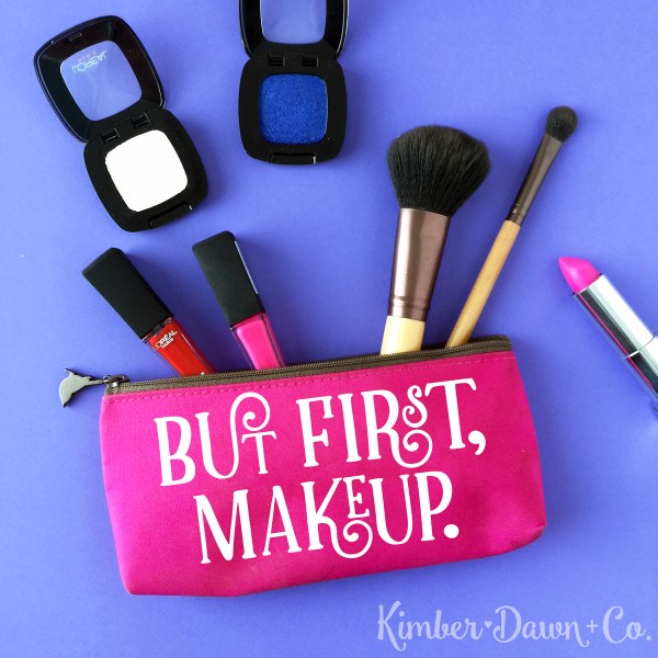 Freebie Friday! But First Makeup Free SVG Cut File | kimberdawnco.com