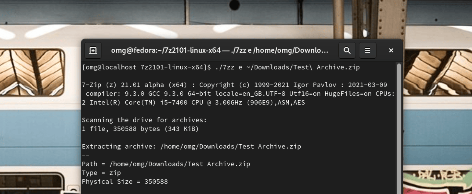 7zip linux