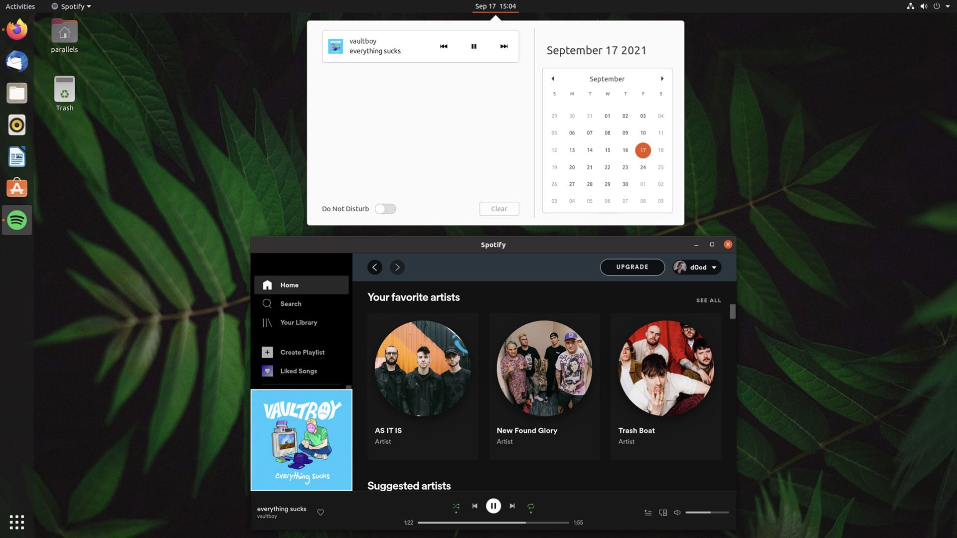 latest spotify version running on ubuntu 20.04