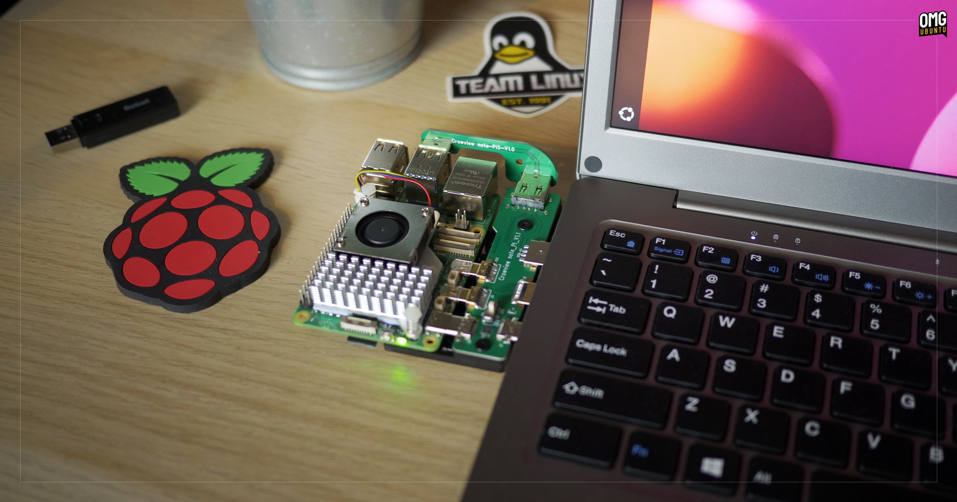 CrowView Note Raspberry Pi laptop