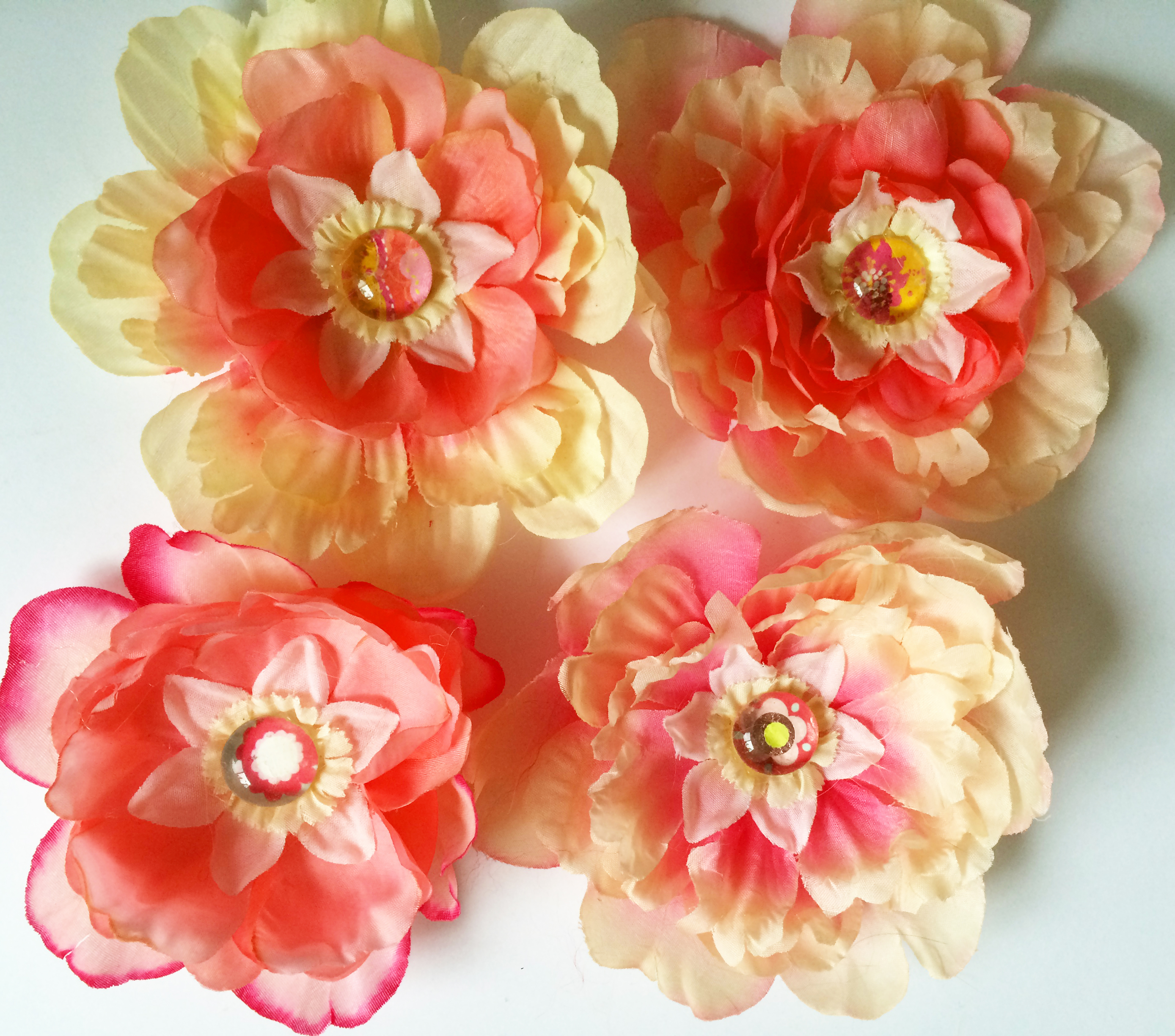 Made these flowers to top off presents