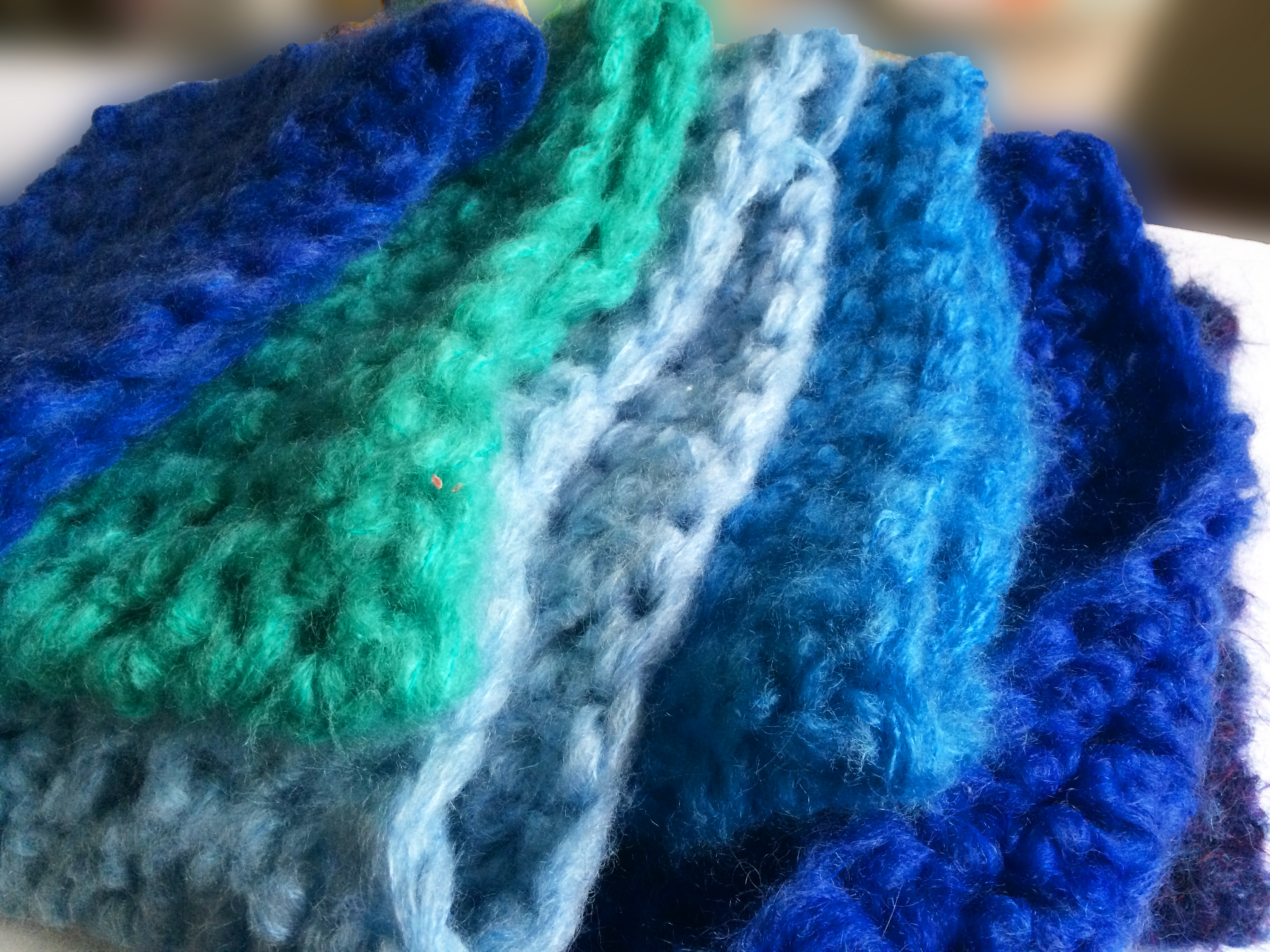 Cowls in blue