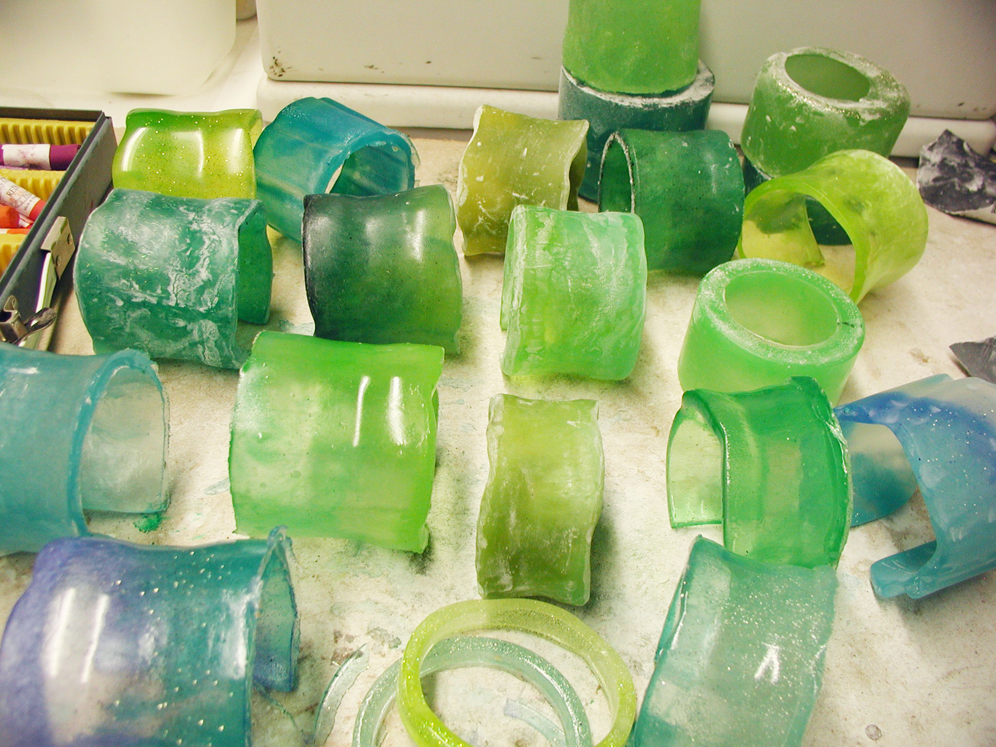 Bangles that need to be sanded