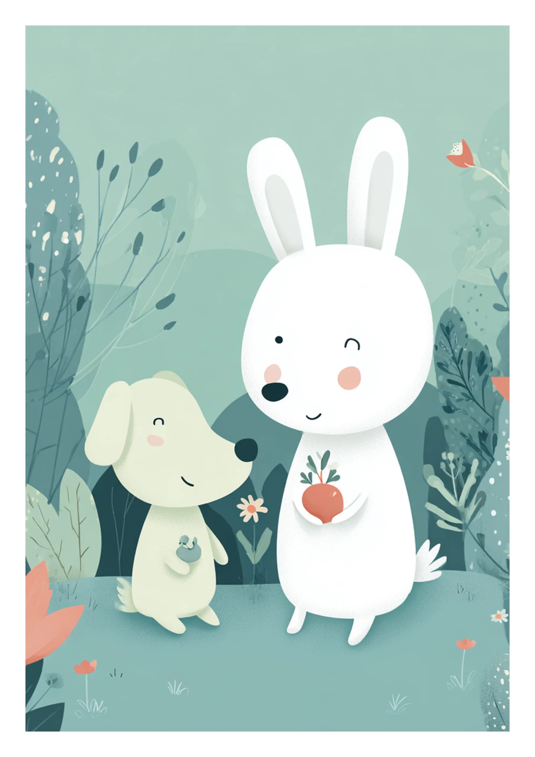 Buenos amigos III — Lámina decorativa | Kincho Estudio