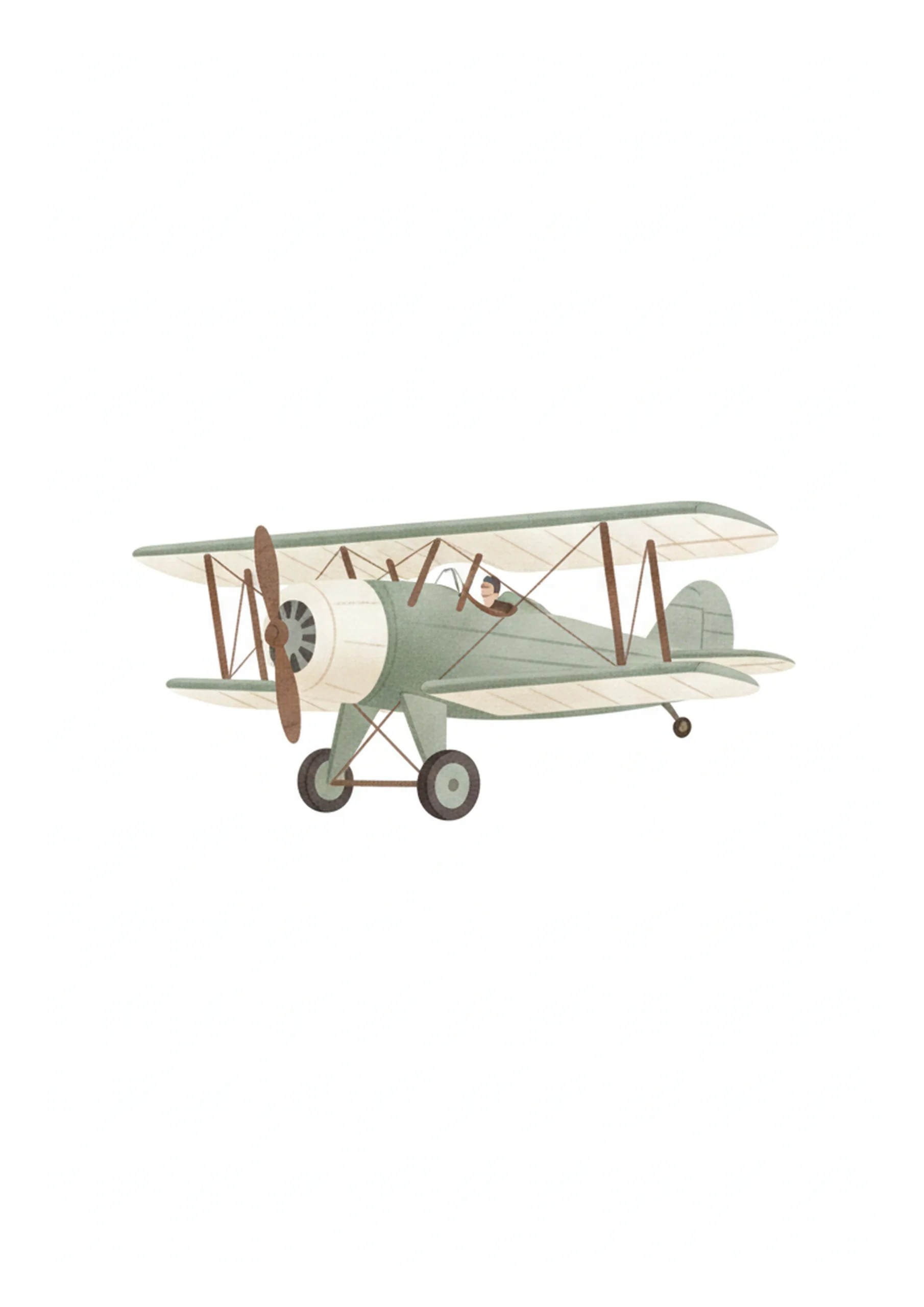 Avioneta — Lámina decorativa | Kincho Estudio