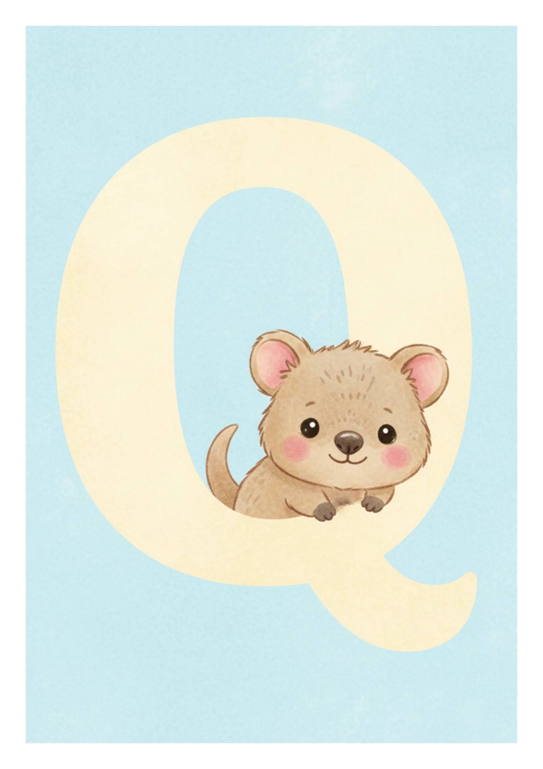 Q — Lámina decorativa | Kincho Estudio