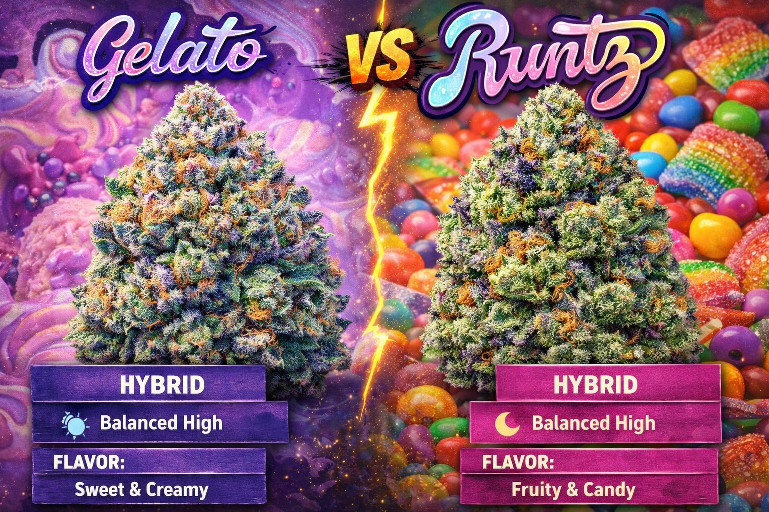 Gelato vs Runtz