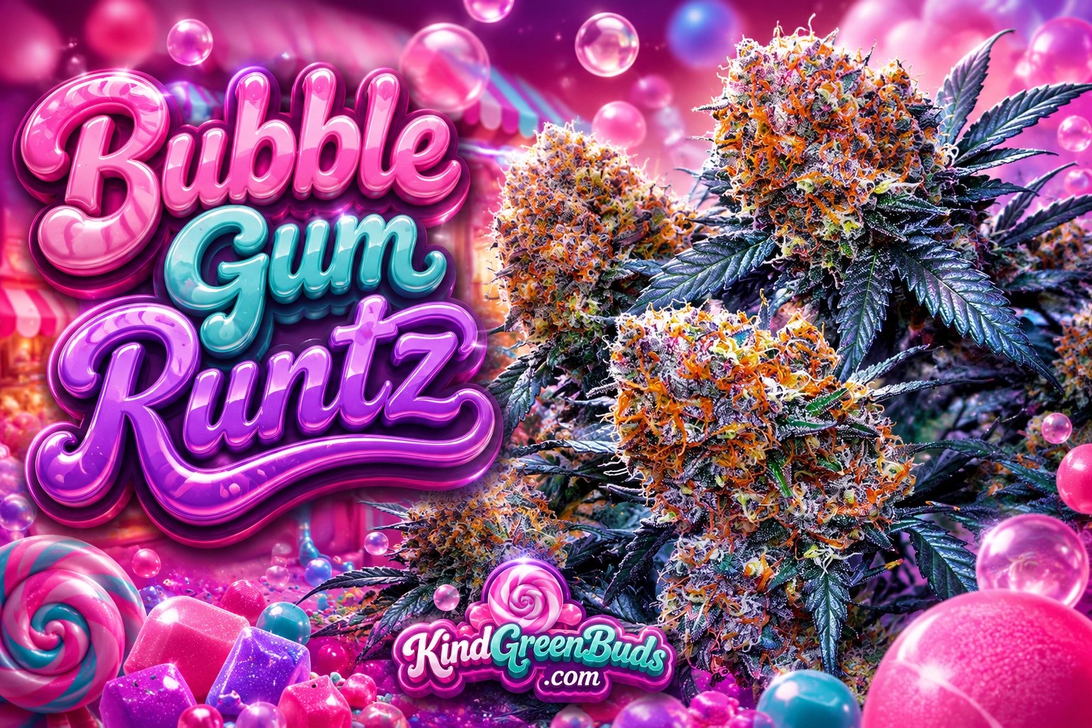 Bubble Gum Runtz marijuana strain