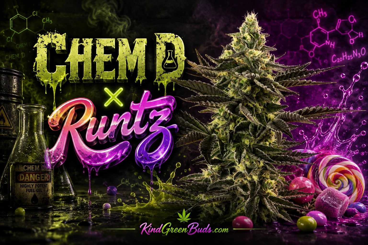 Chem D x Runtz marijuana strain
