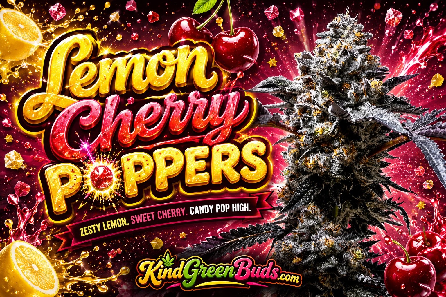 Lemon Cherry Poppers marijuana strain