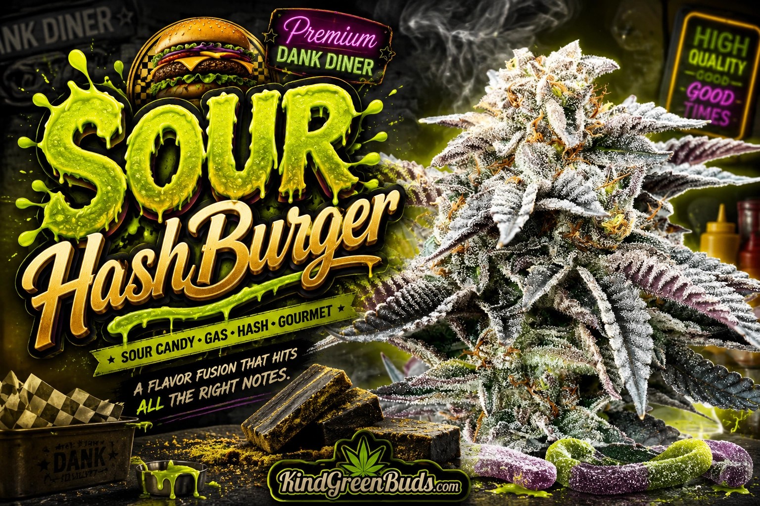 Sour HashBurger marijuana strain