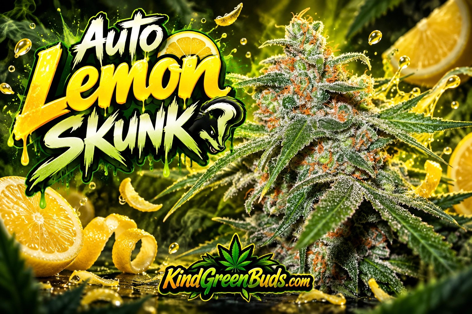 Auto Lemon Skunk marijuana strain