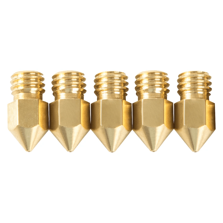 Creality M6 0.4mm Brass Nozzle - Big Head - 5 Pcs
