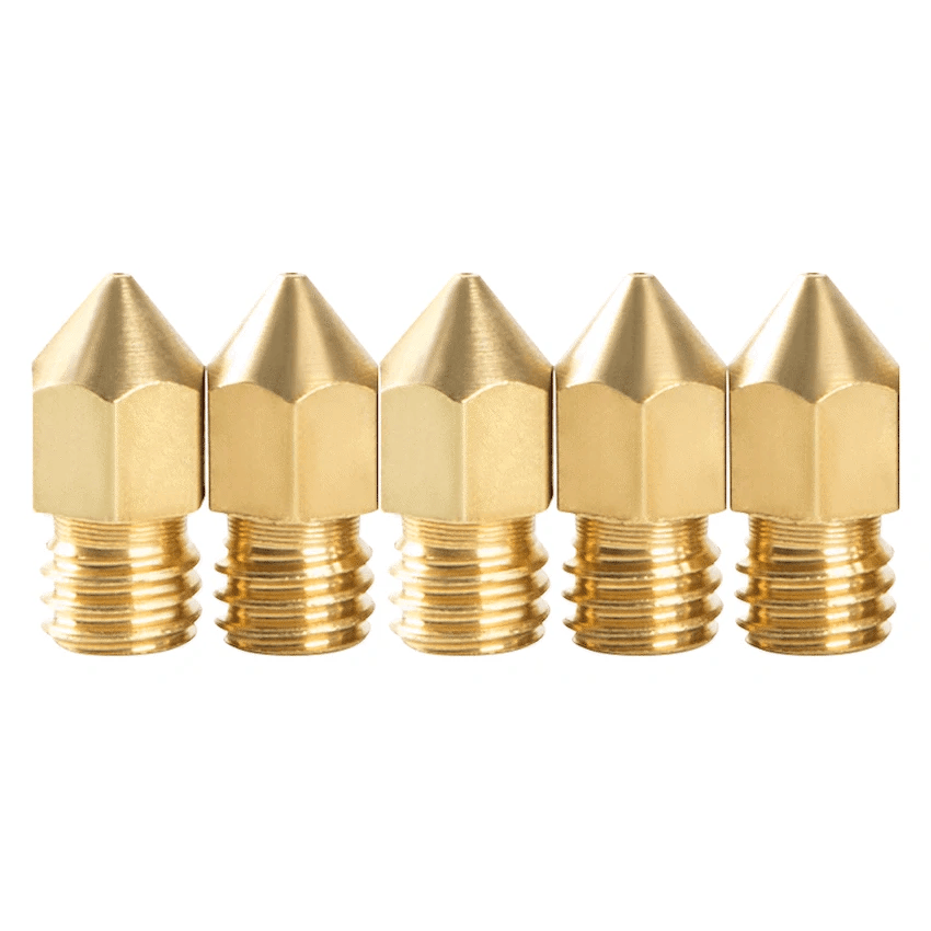 Creality M6 0.4mm Brass Nozzle - Big Head - 5 Pcs