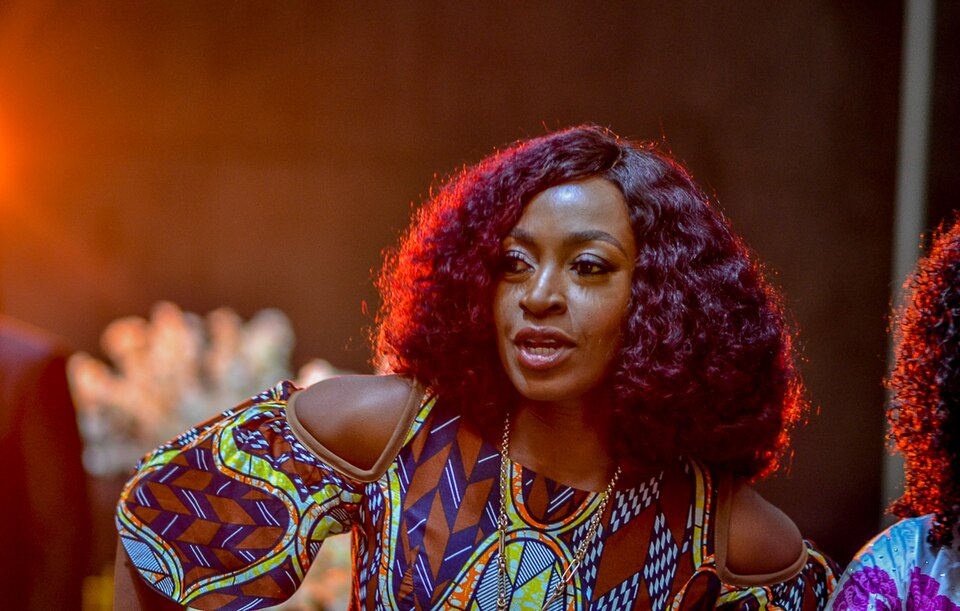 Kate Henshaw at a celebration