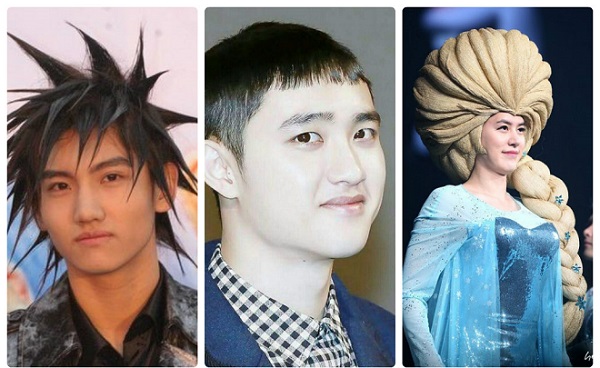 Kpop Idols With Funny And Cute Hairstyle Ever