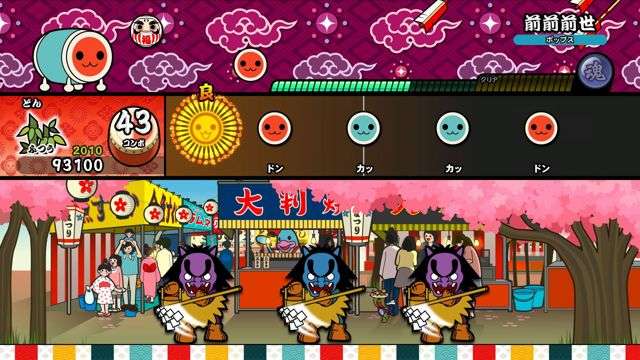 當音符與圓框重疊時,抓準時機揮動 Joy-Con 控制器來進行演奏♪ image