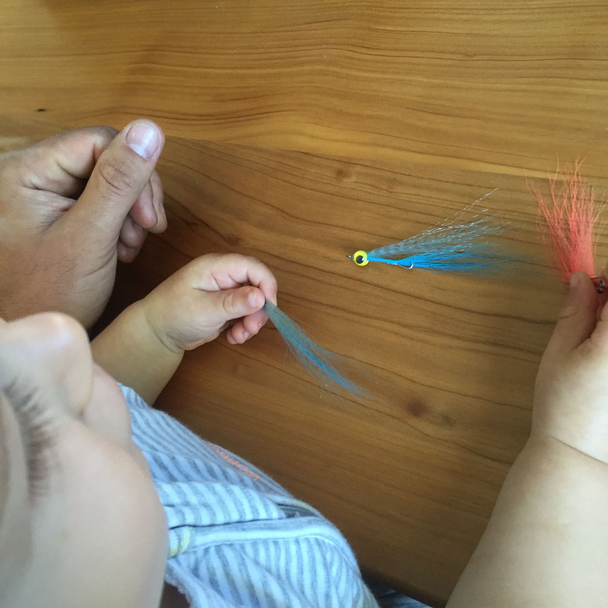 The boy and his new toys. Windy day activities.