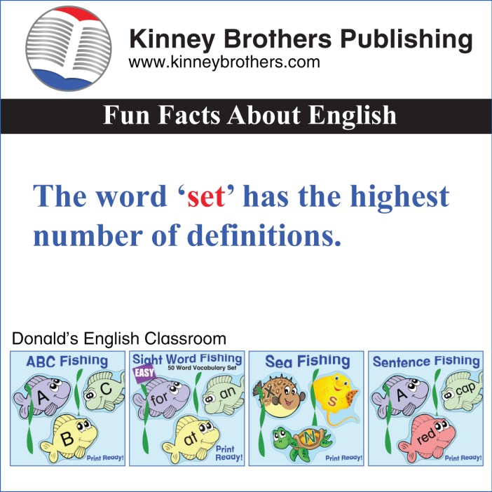Fun Facts About English 6 Kinney Brothers Publishing