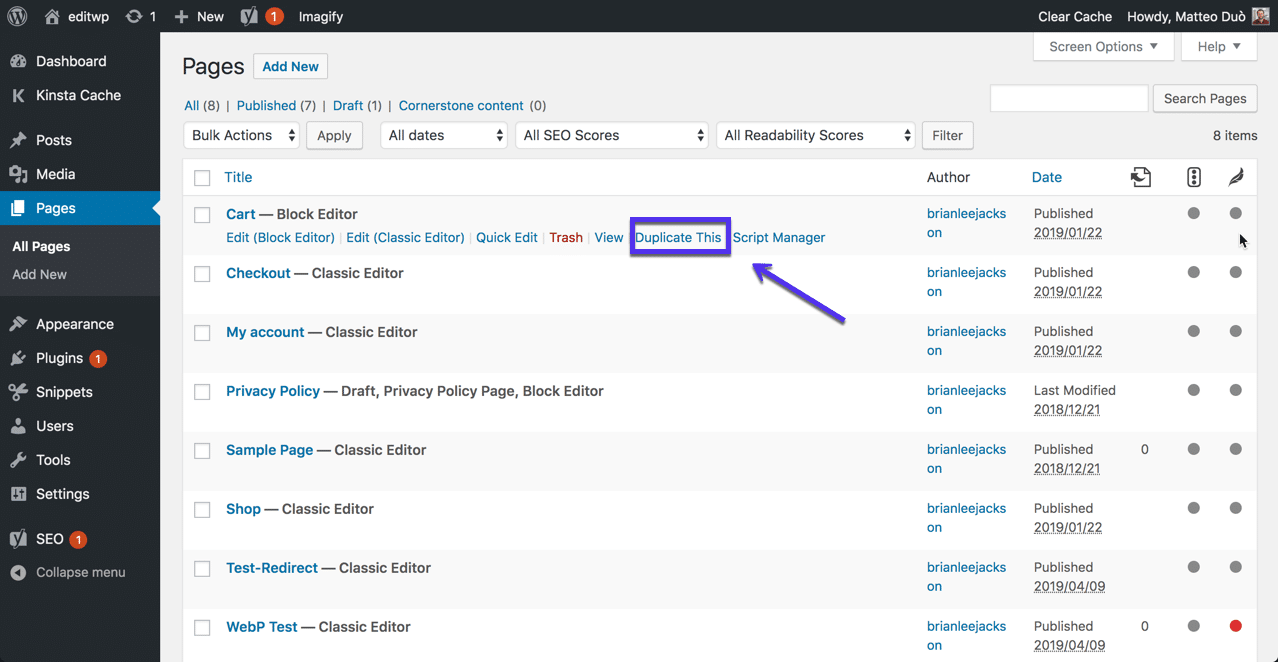 Top seven best plugins to clone/duplicate a wordpress website (2021) · 1. How To Duplicate A Page Or Post In Wordpress