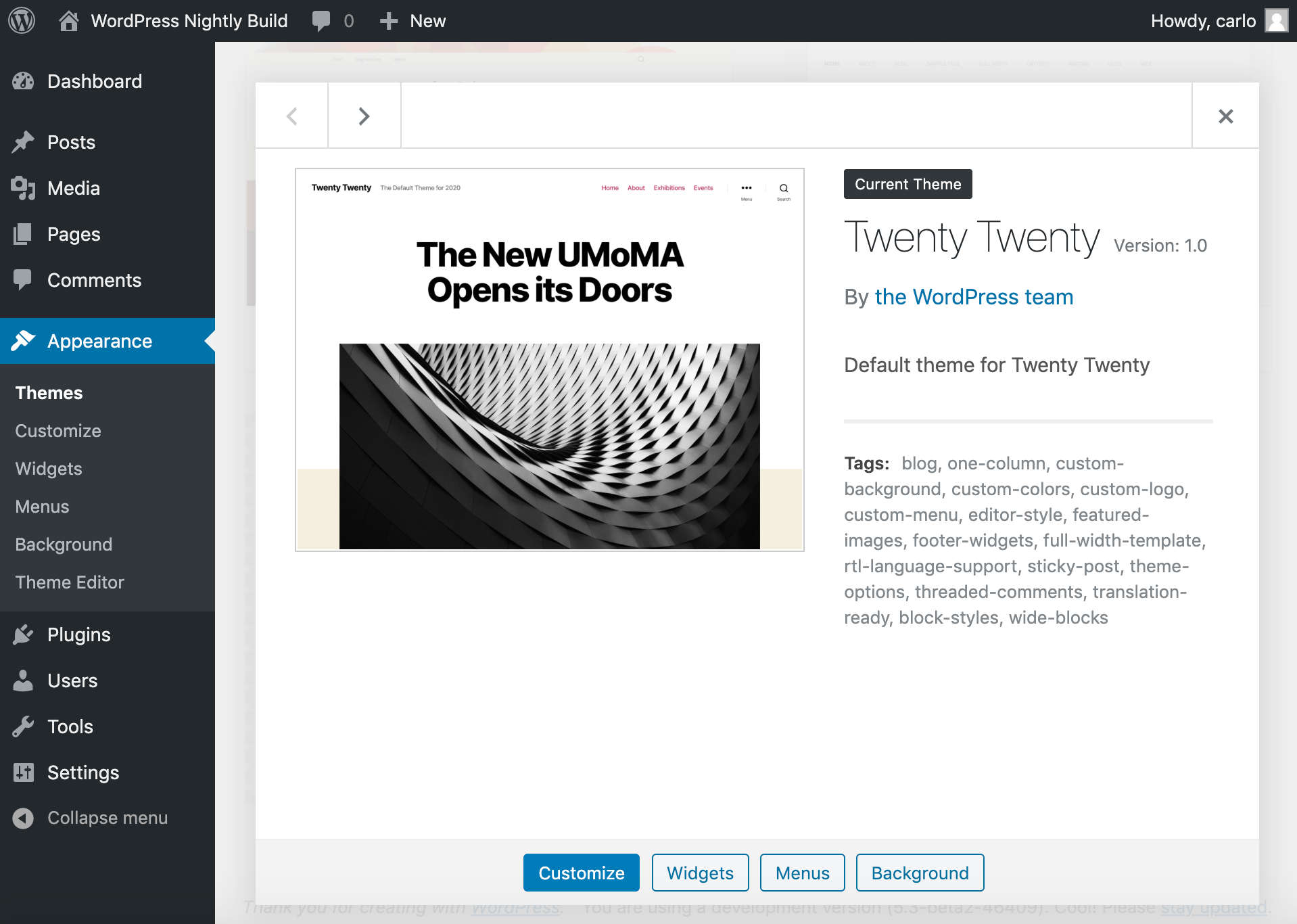 If you create a new post, for example, you'll . What's New in WordPress 5.3 (New Blocks, New APIs, Improved Admin UI)