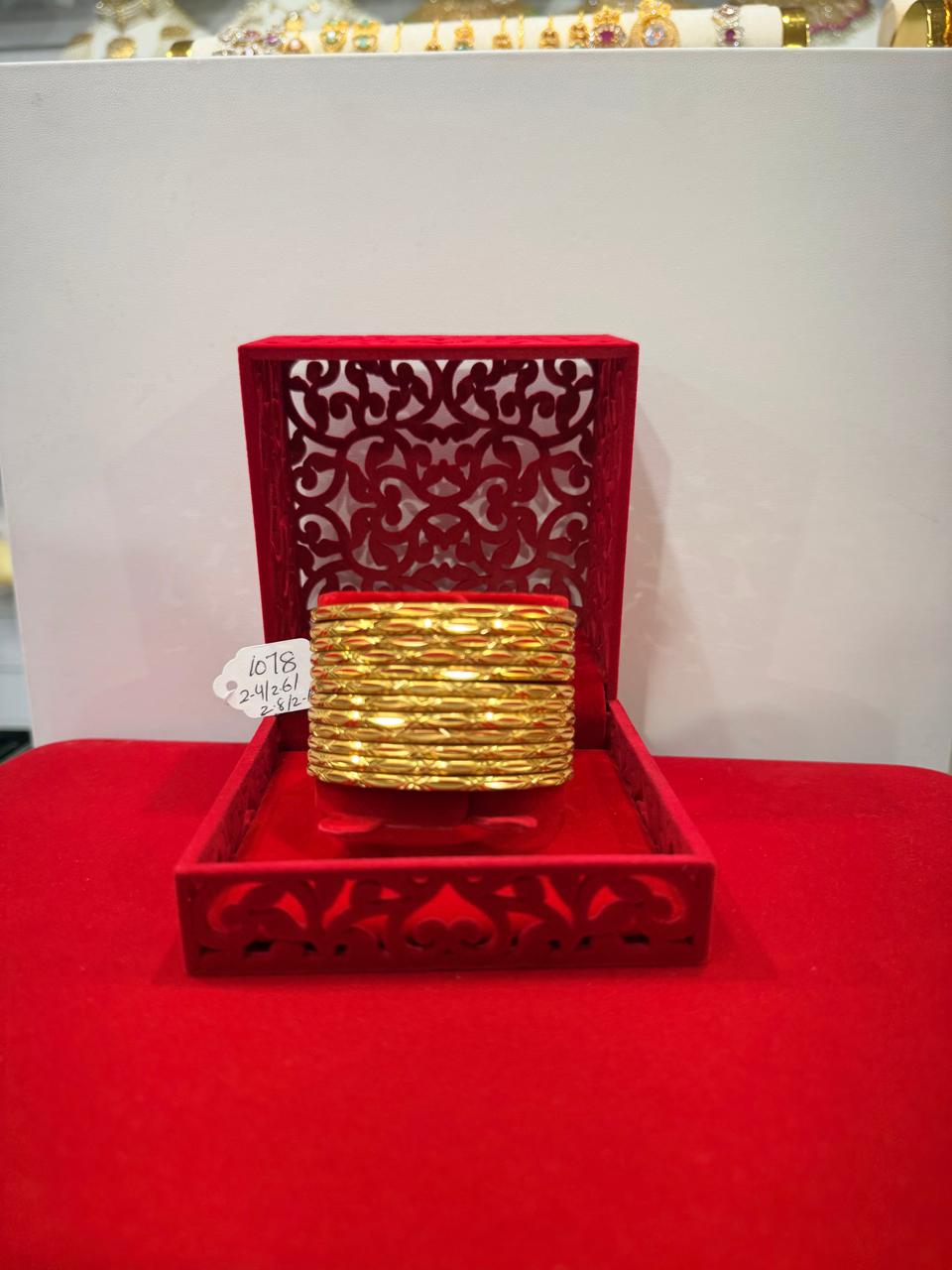 Gold platted Bangles set 1078