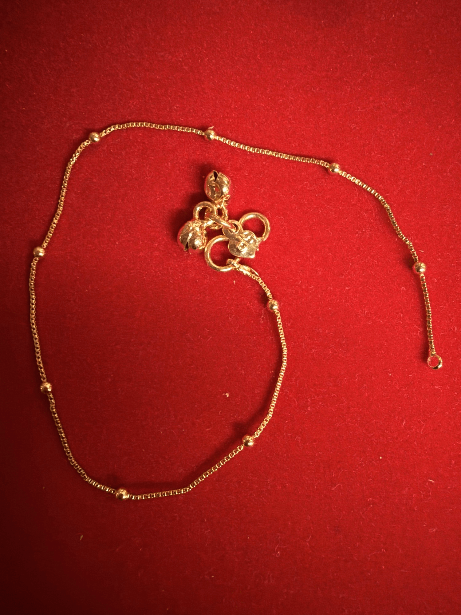 Gold Plated Anklets P-16