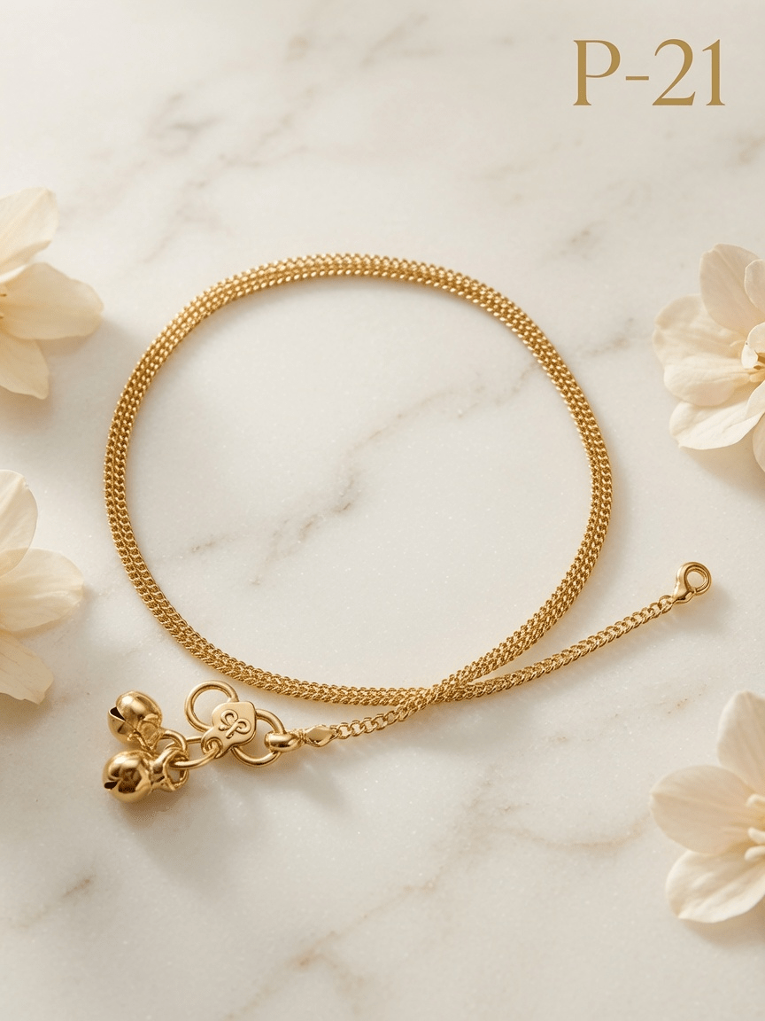 Gold Plated Anklets P-21